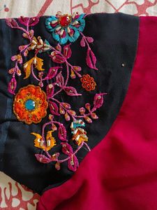 Black Zardosi Saree with blouse
