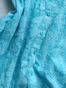 Beautiful Blue Textured Kurta