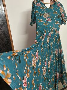 Bohemian Floral Print Midi Dress