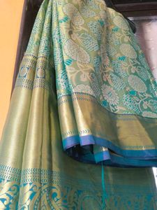 Beautiful Green Silk Saree