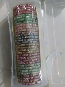 8 jodi Sparkling Bangle Set