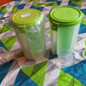 3 compartment air tight container Set of 2