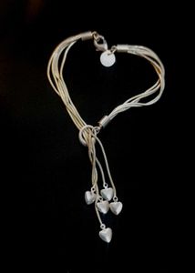 Silver Heart Charm Bracelet