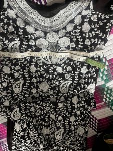Elegant Black &amp; White Salwar Suit
