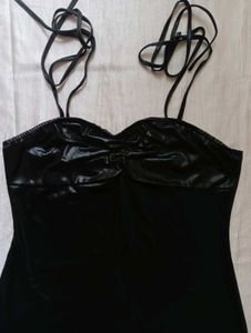 Sleek Black Mini Dress