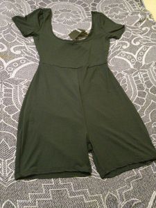 Women's Olive Green Jumpsuit