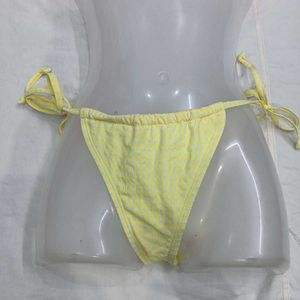 Yellow🔥 Gingham Bikini Bottom