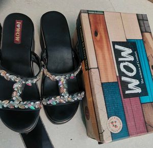 Sparkling Wedge Sandals