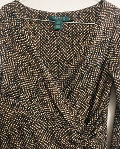 Ralph Lauren Snake pattern Wrap Dress