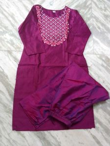 Beautiful Purple Kurta Set