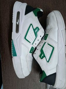 Shoes White Green  Mens Asian Boys Sneaker