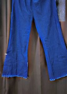 Pearl-Embellished Wide-Leg Jeans