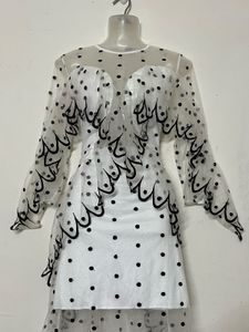 Pintresty designer Elegant Polka Dot Ethnic Gown