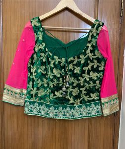 Handwork Lehenga Choli Dupatta Set