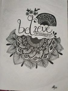 Believe In Yourself Mandala Art