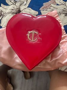 Red Heart Shaped Clutch