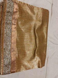 Shimmering Silver  nd golden cut piece