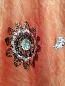 Bohemian Teal Ethnic Skirt with Gold Accents