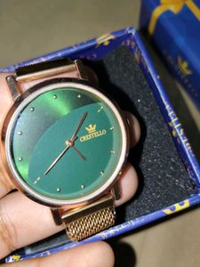 Crestello Gold Mesh Watch