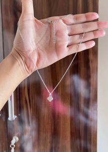 two different Elegant Silver Pendant Necklace Set