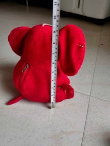 Cute Red Elephant Plush Toy
