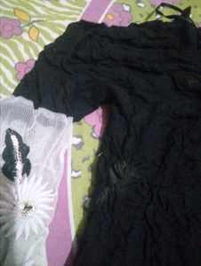 Chic Black Off-Shoulder Bell Sleeve Top