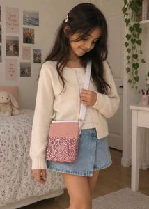 Sparkly Rose Gold Sequin Clutch Bag