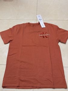 Calvin Klein Logo CK T-Shirt - Burnt Orange