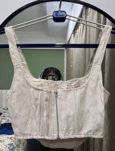 EDIT BY NINE Rare Find Zipper Corset Top