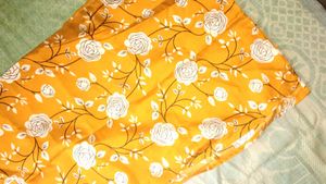 floral design yellow kurti