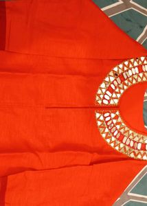 Elegant Mirror WorkKurta