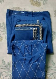 Elegant Blue sarara Set with Dupatta 💙