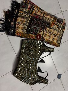 Elegant Black Ethnic Skirt