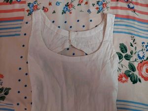 Simple White A-Line Dress