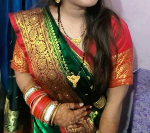 Elegant Green Silk Saree with ready blouse