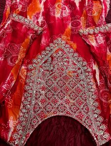 Red Embroidered Kurta Set