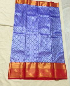 Elegant Blue &amp; Reddish pink Silk Saree