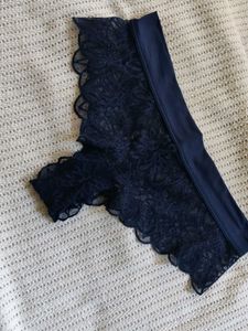 victoria secret Women's Navy Lace Briefs