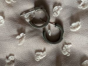 Sparkling Hoop Earrings with stones