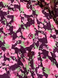 Corduroy Floral Dress