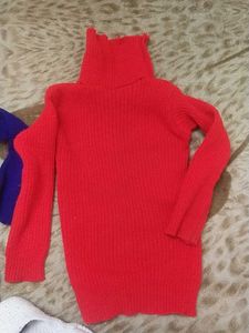 Colourful High Neck Sweaters  Premium Quality
