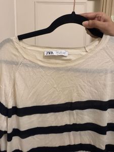 Zara Striped Long Sleeve Top