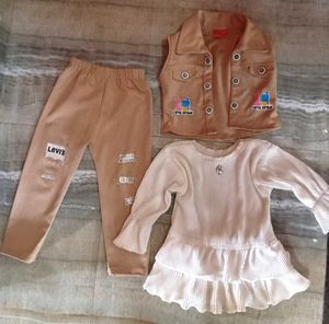 3-Piece Baby Girl Outfit Set