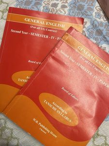 General English UG Semester IV Books