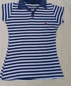Strip White And Blue Long Tshirt