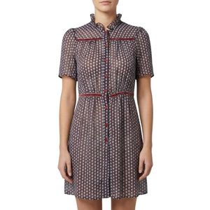 Chic Printed Button-Up Mini Dress