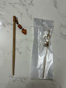 Charming Hair Pin Set with Heart Charm