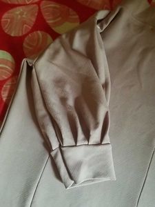 Elegant Lavender Mock Neck Dress