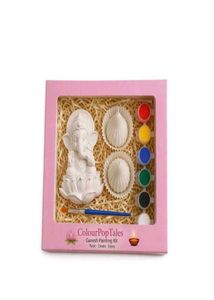 DIY Ganesha Painting Kit with 2 modak candle
