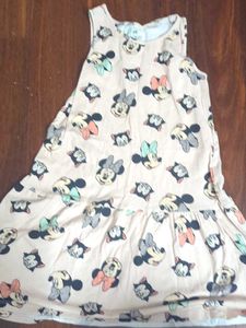 H&amp;M Girls' Dress with Cartoon Print